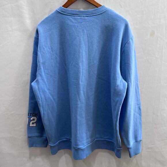 Disney Stitch Experiment 626 Blue Pullover Cozy Oversized Sweater Size Large - Picture 2 of 6